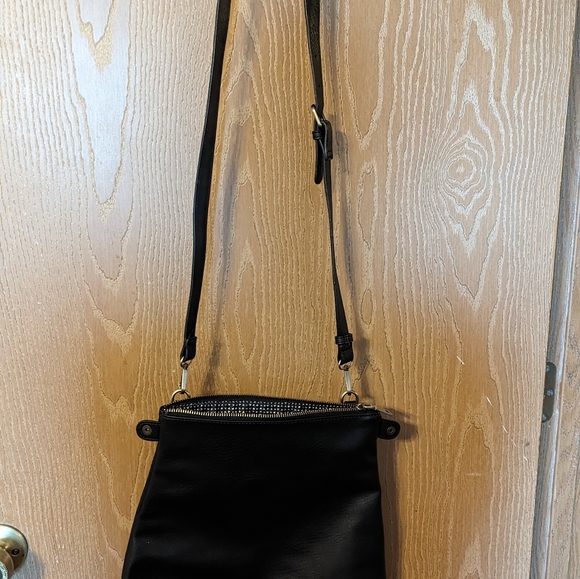 NWOT - ANTIK KRAFT Faith tote bag - Bag in a bag!.Vegan Leather Black Bags - Picture 4 of 11
